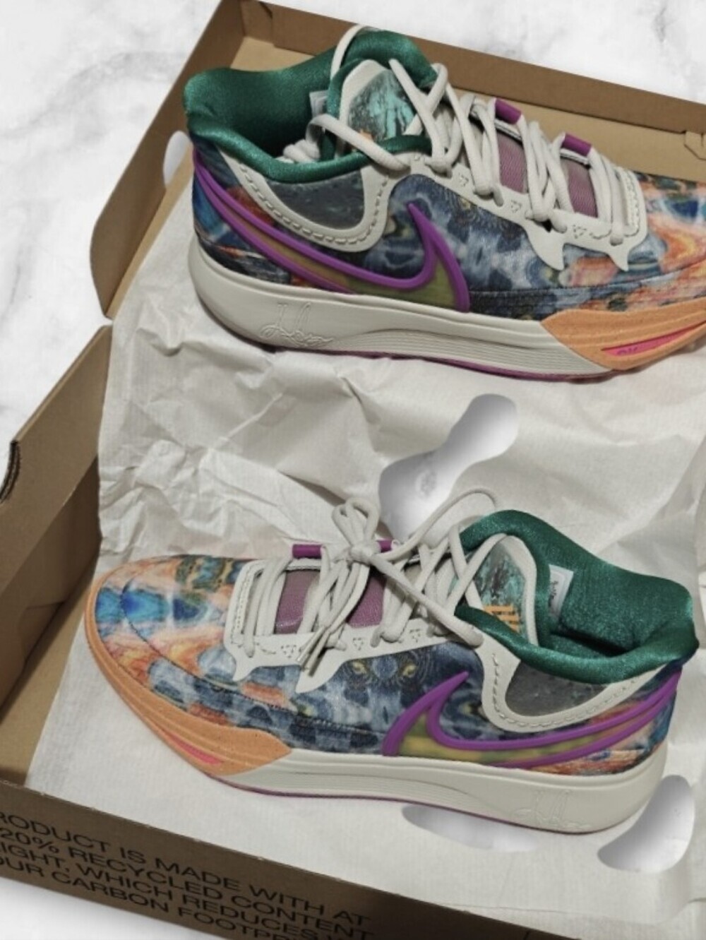 Sold Out Nike Men's 10.5 Kyrie 8 Heat Circle Of Life Light Bone/Yellow Strike - Picture 4 of 8